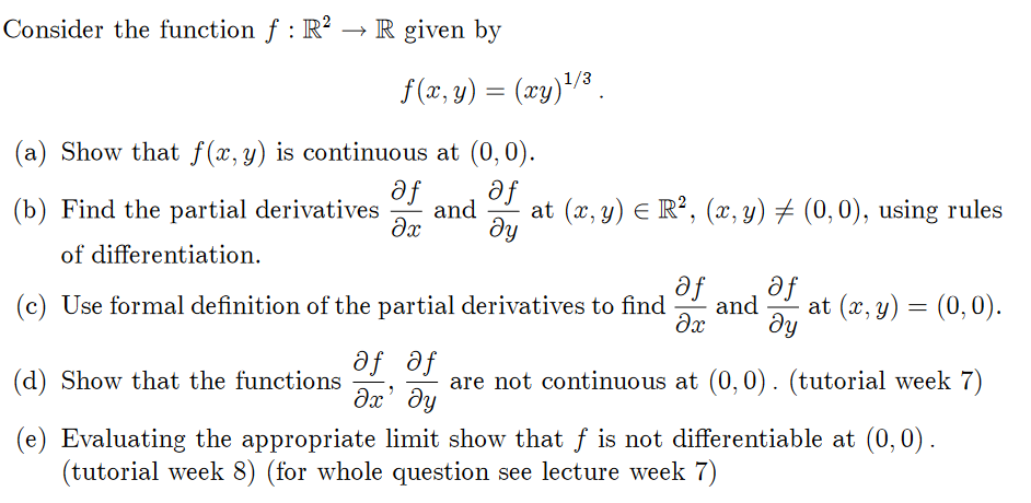 Solved Consider the function f : R2 → R given by f(x,y) = | Chegg.com