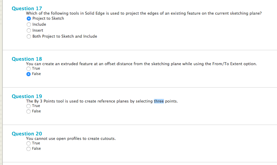 Solid Edge Questions Pdf Solved Question 17 Which of the following tools in Solid | Chegg.com
