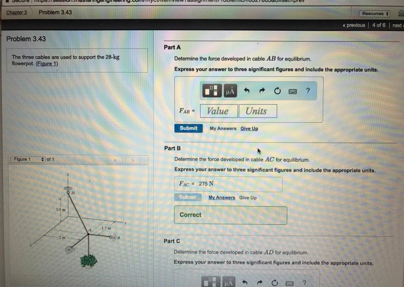 Solved Chapter3 Problem 3.43 Resources委 previous | 4 of 6 | | Chegg.com