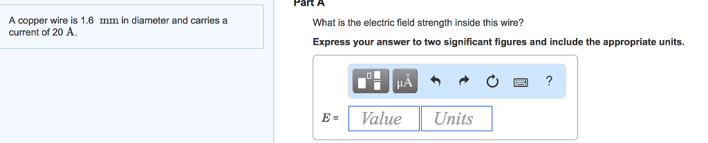 What Is The Electric Field Strength Inside This Wire