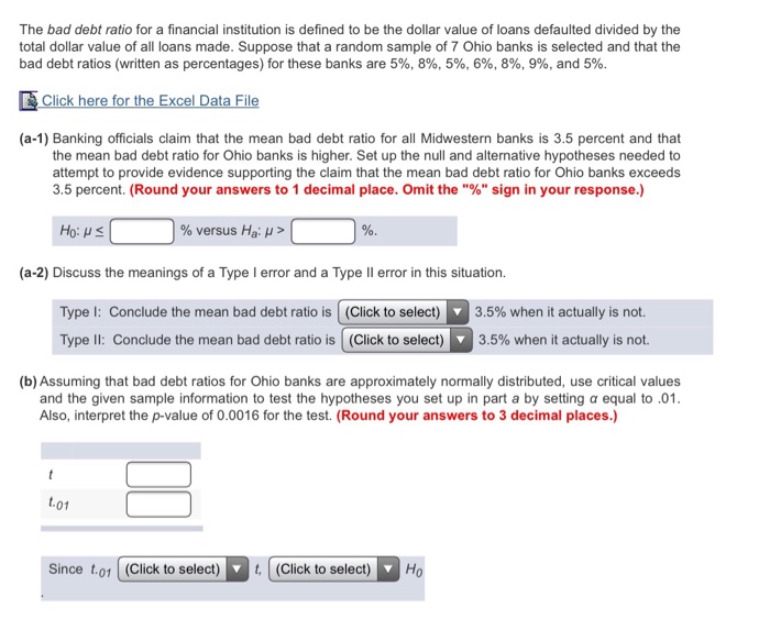 solved-the-bad-debt-ratio-for-a-financial-institution-is-chegg