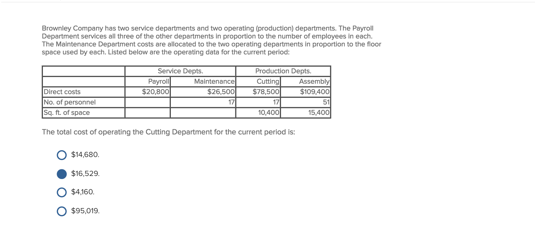 Solved Brownley Company has two service departments and two
