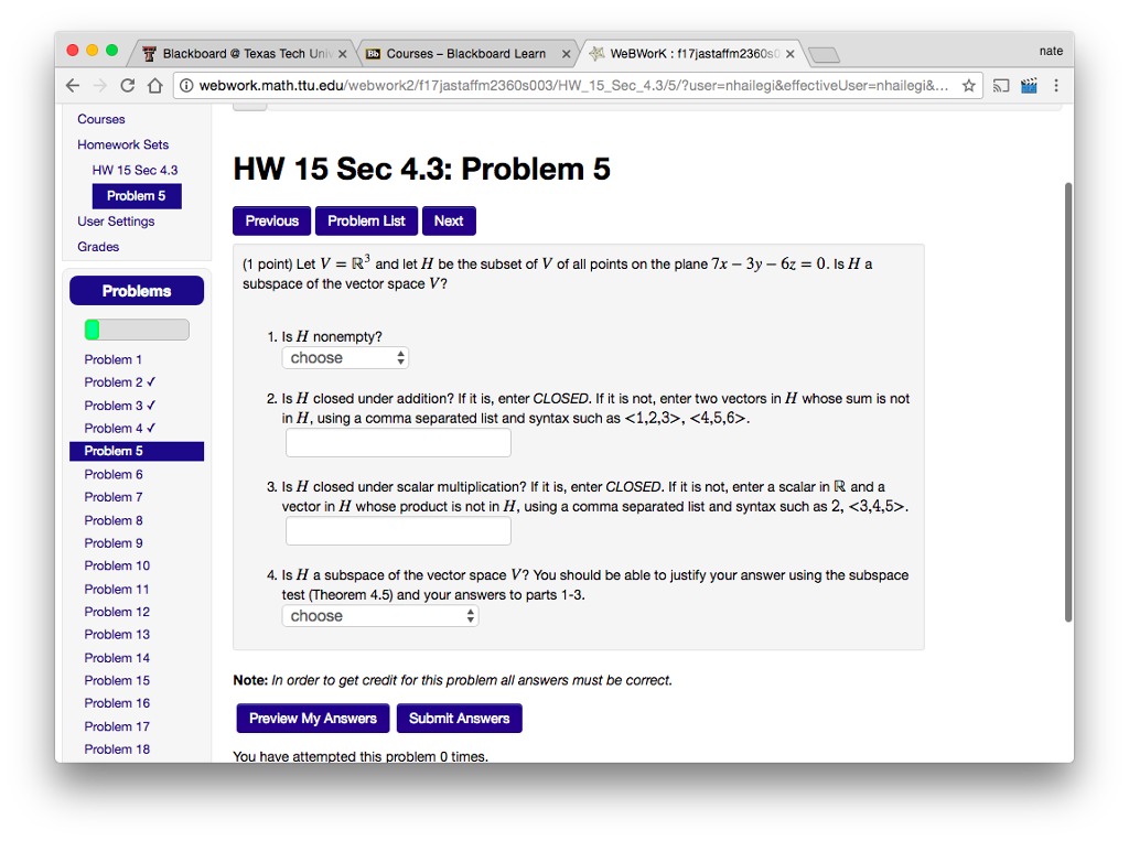 Solved 『Blackboard @ Texas Tech Uni X × Y E, | Chegg.com