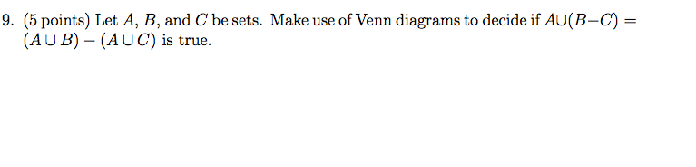 Solved Let A, B, And C Be Sets. Make Use Of Venn Diagrams To | Chegg.com