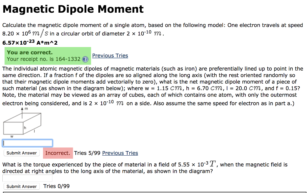 solved-magnetic-dipole-moment-calculate-the-magnetic-dipole-chegg