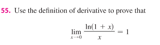 Solved Use the definition of derivative to prove that Lim_x | Chegg.com