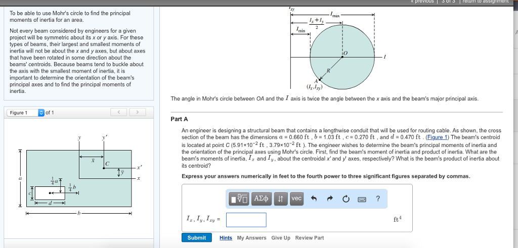 Solved To be able to use Mohr's circle to find the principal | Chegg.com