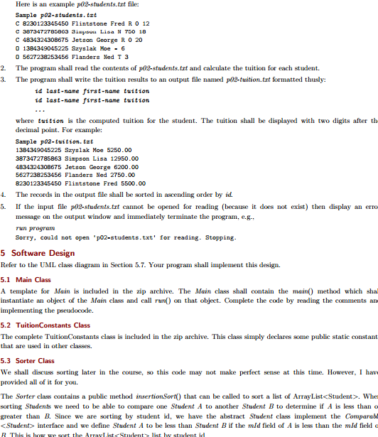 Solved -readFile(): ArrayList«Student» | Chegg.com