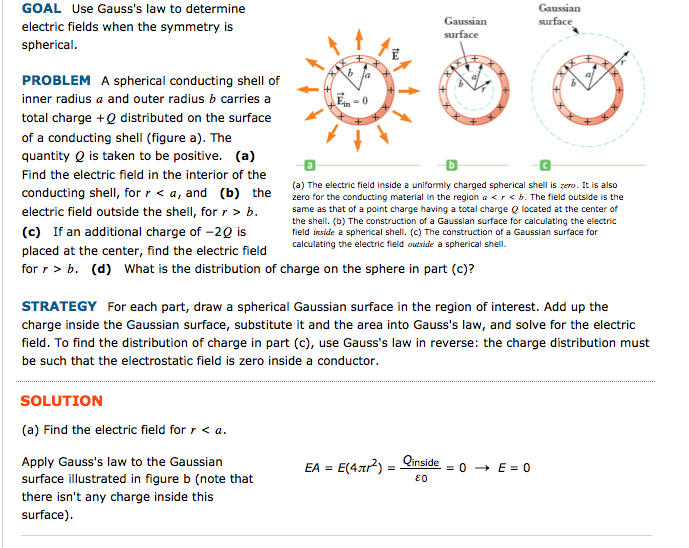 Solved Use Gausss Law To Determine Electric Fields When