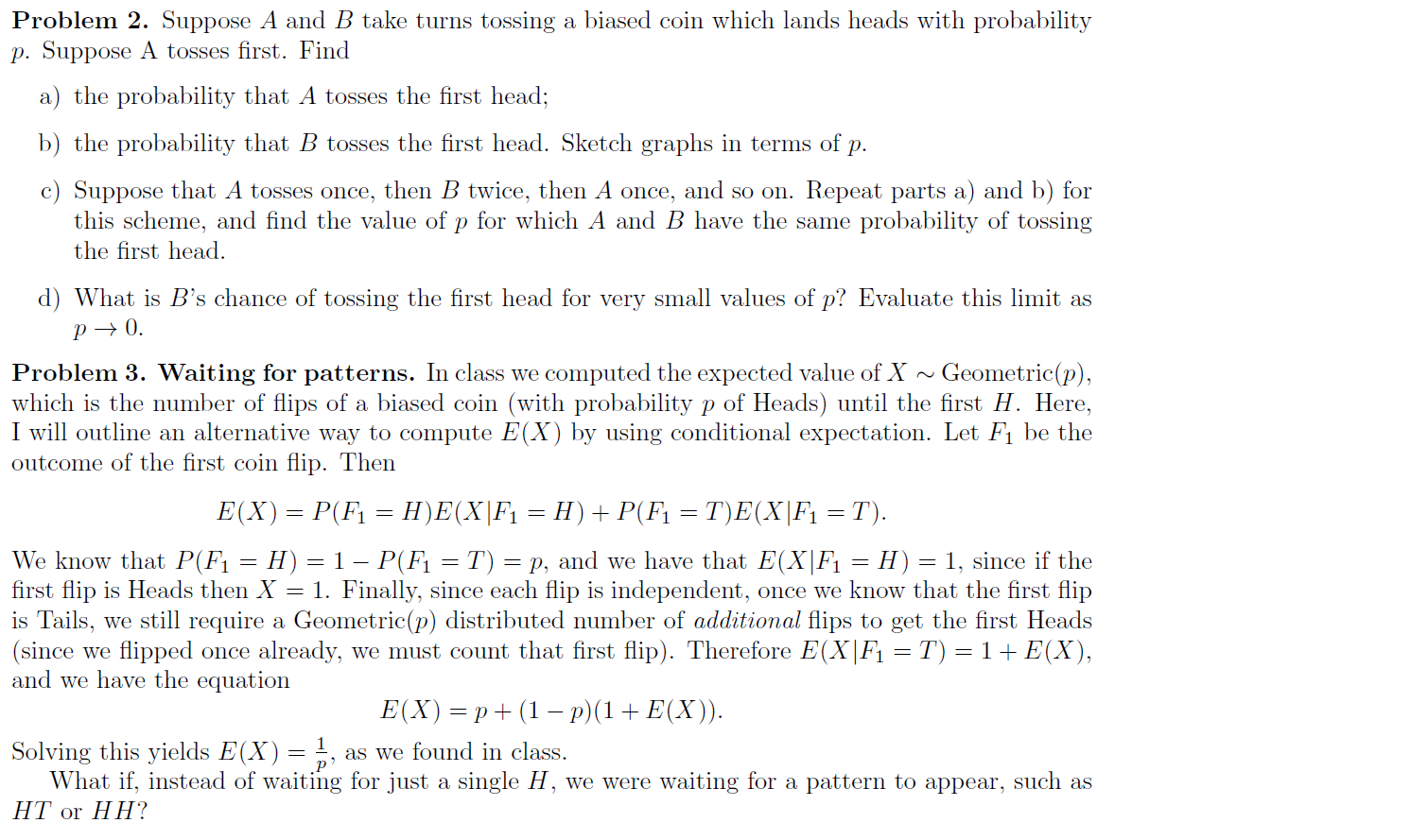 solved-suppose-a-and-b-take-turns-tossing-a-biased-coin-chegg