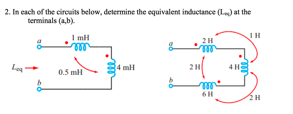 Solved In each of the circuits below, determine the | Chegg.com