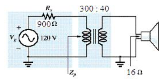 Solved A 120-V audio power amplifier with a 500-Ω output | Chegg.com