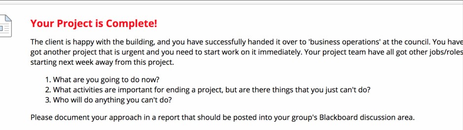 Solved Your Project is Complete! The client is happy with | Chegg.com