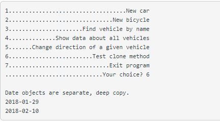 Solved Further develop the classes Vehicle, Car, Bicycle and | Chegg.com