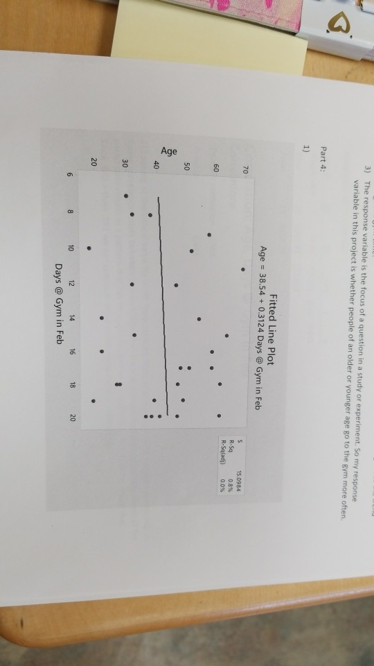 the response variable in this experiment is