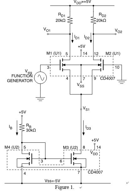 Solved Mdd +5v +5v Dd D1 D2 20k2 20k2 01 O2 D1 D2 +5v M1 