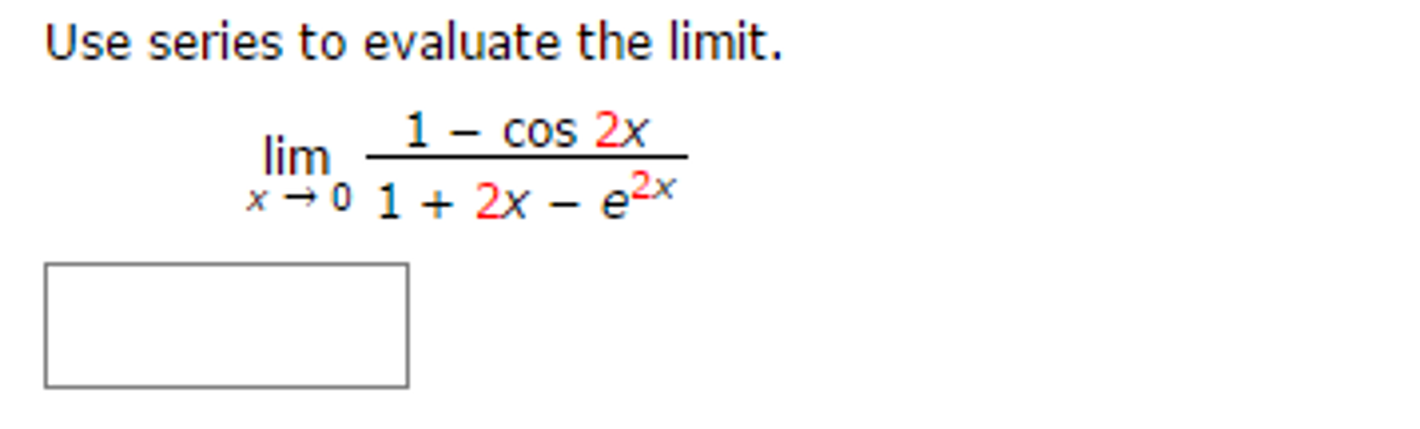 Solved Use Series To Evaluate The Limit Limx Rightarrow 1 4150