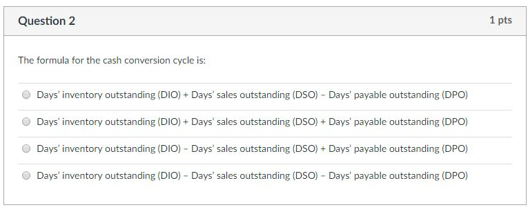 solved-the-formula-for-the-cash-conversion-cycle-is-days-chegg