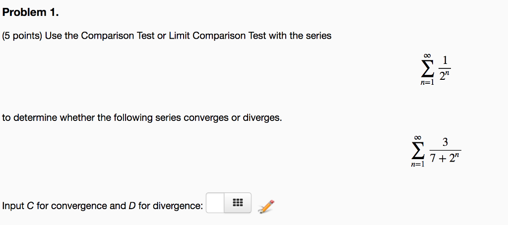 Solved Use The Comparison Test Or Limit Comparison Test With | Chegg.com