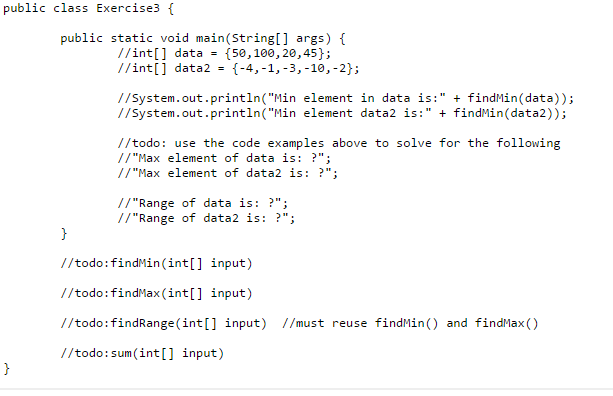 Solved public class exercises { public static void main | Chegg.com