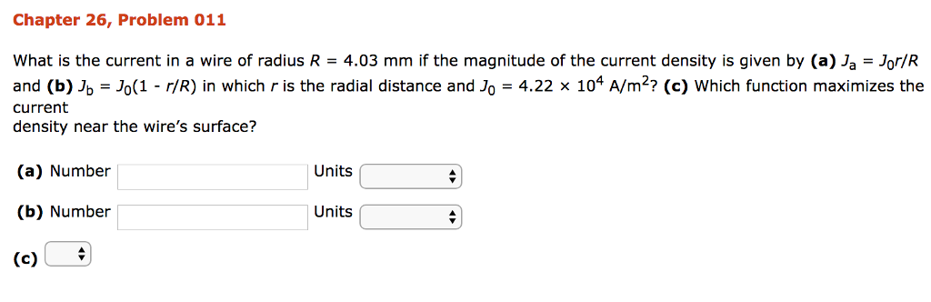Solved Chapter 26, Problem 011 what is the current in a wire | Chegg.com