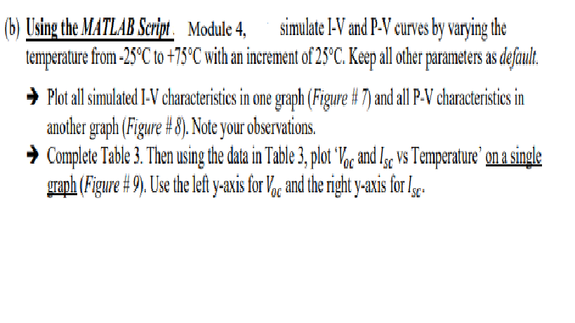 B Using The MATLAB Script Module 4 Simulate 1 V And Chegg