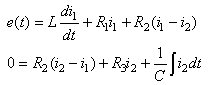 Solved Obtain a mathematical model of the circuit shown in | Chegg.com