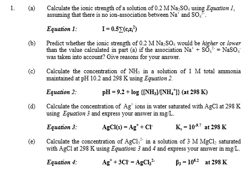 Solved Calculate the ionic strength of a solution of 0.2 M | Chegg.com