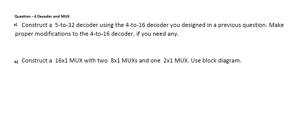 Solved Construct A 5 To 32 Decoder Using The 4 To 16 Decoder Chegg Solved Construct A 5 To 32 Decoder Using The 4 To 16 Decoder Chegg