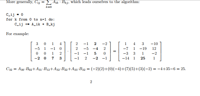 linear algebra matrix