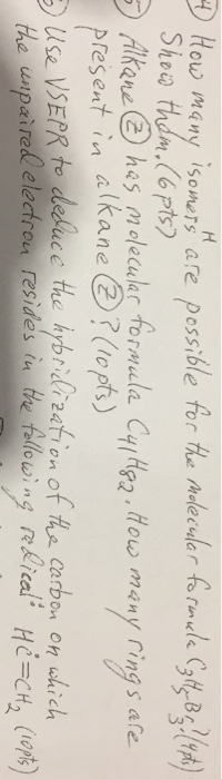 Solved How many isomers are possible for the molecular | Chegg.com