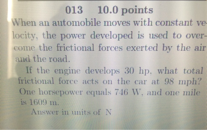 when-an-automobile-moves-with-constant-velocity-the-chegg