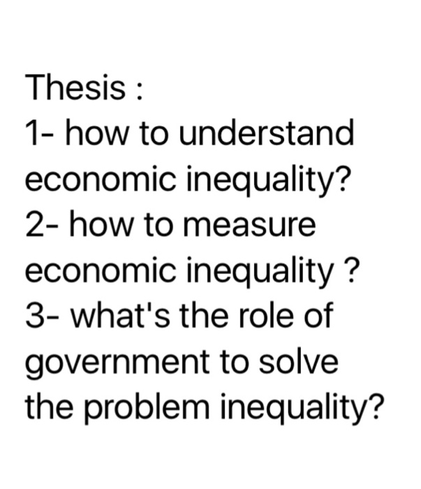 economic inequality dissertation