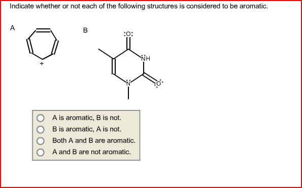 Indicate whether or not each of the following stru