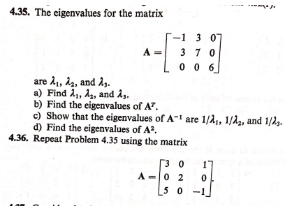 help eigenvalues matrix solved step need number only problem