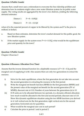 Solved Problem Set2-ECO 301. Please practice this problem | Chegg.com