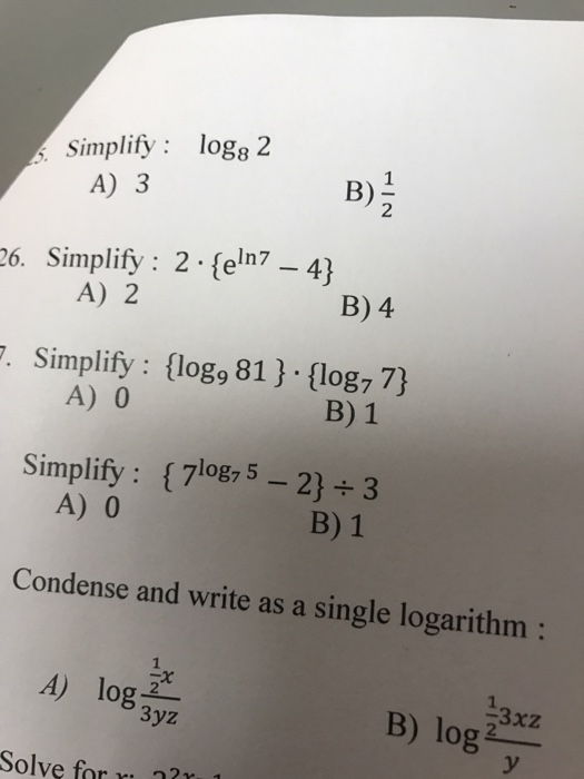log1 2 x 9 )- log 1 2 8 3x )= 2