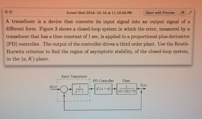 Solved A transducer is a device that converts its input | Chegg.com
