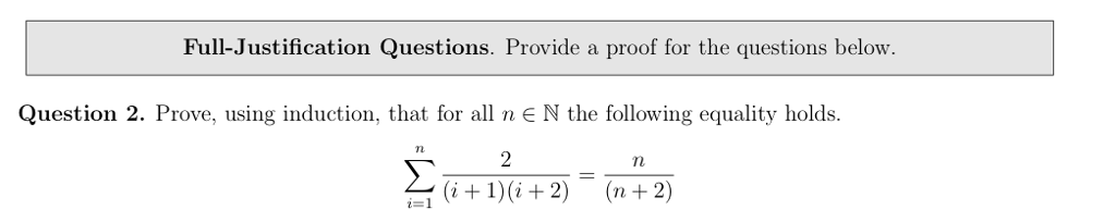 Solved Full-Justification Questions. Provide A Proof For The | Chegg.com