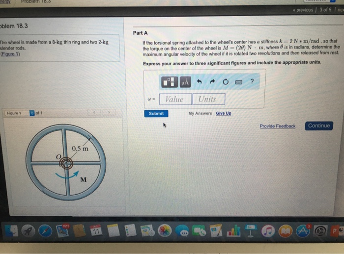 Solved The wheel is made from a 8-kg thin ring and two 2-kg | Chegg.com