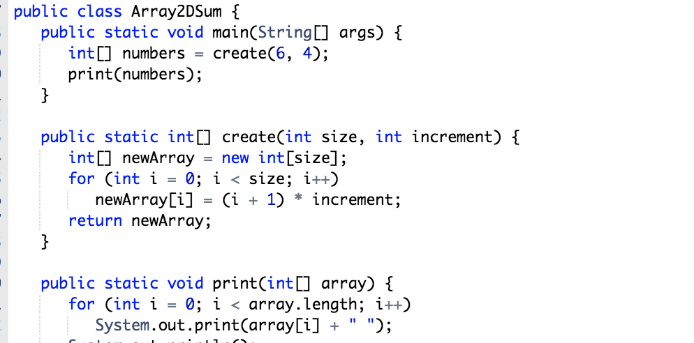 Solved Array2DSum.java Load default template... 3 | Chegg.com