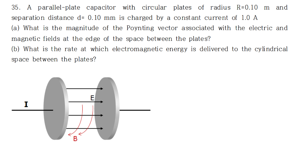 Solved 35. A Parallel-plate Capacitor With Circular Plates | Chegg.com