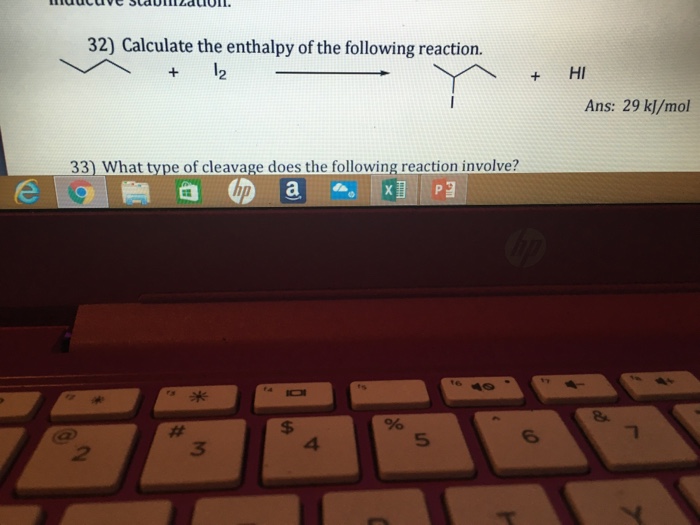 Solved Calculate The Enthalpy Of The Following Reaction. | Chegg.com ...