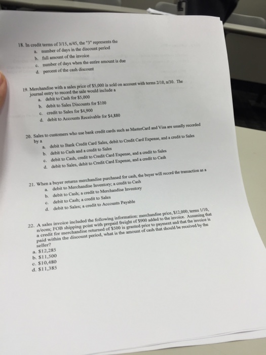 Credit Terms 3 15 N 45