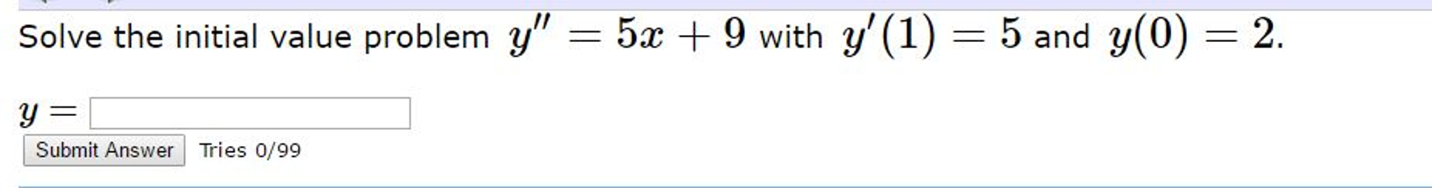 solved-solve-the-initial-value-problem-y-5x-9-with-chegg