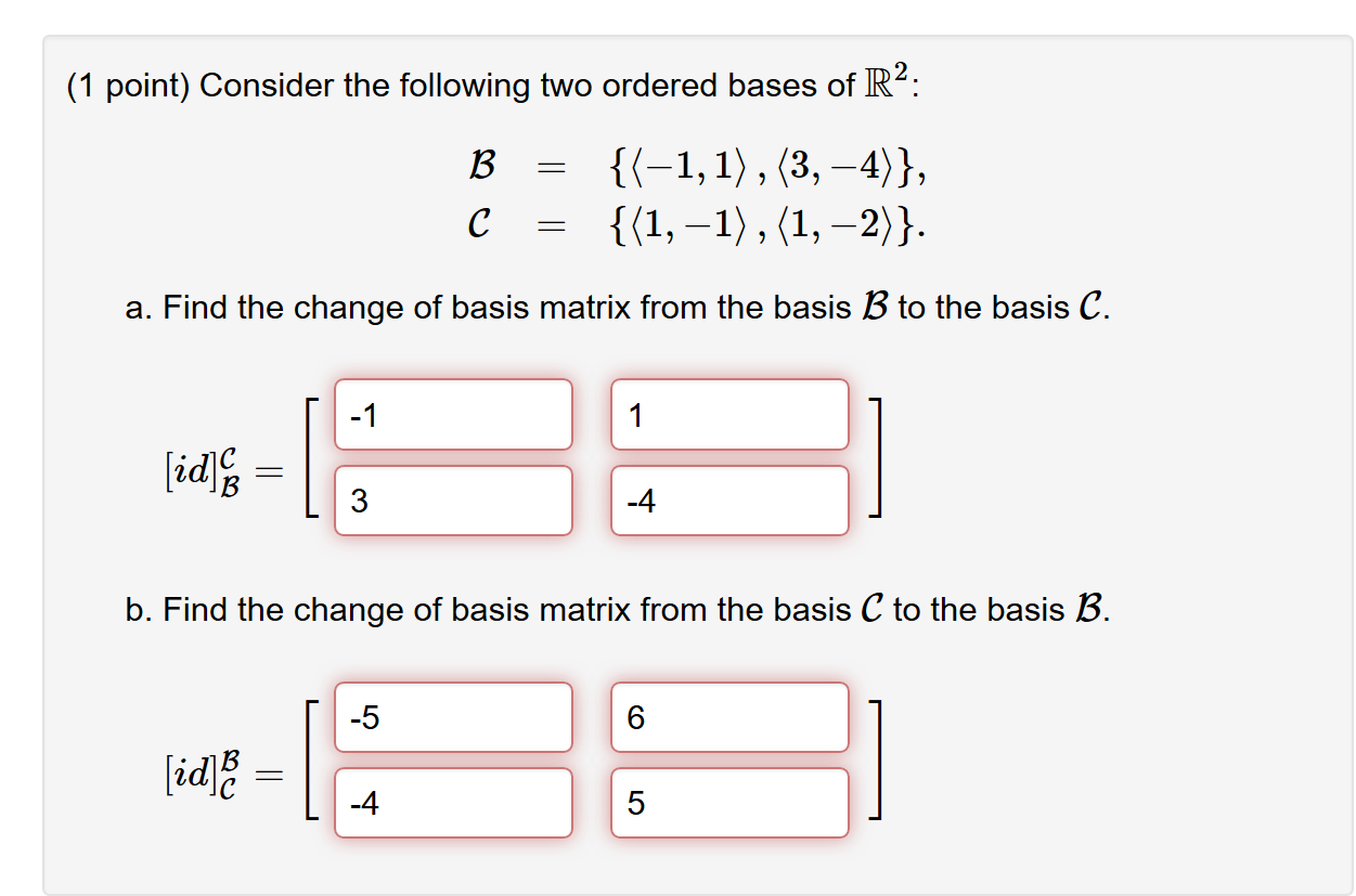 45+ Change Of Basis Matrix Calculator With Steps - KerianneBranden