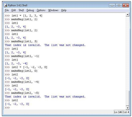 Solved Python Programing Implement the function makeNeg() | Chegg.com