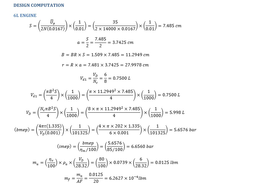 (Solved) - 2-10. Design a six-liter race car engine that operates on a ...