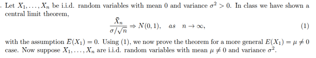 Solved Let X1, . . . , xn be i.id. random variables with | Chegg.com