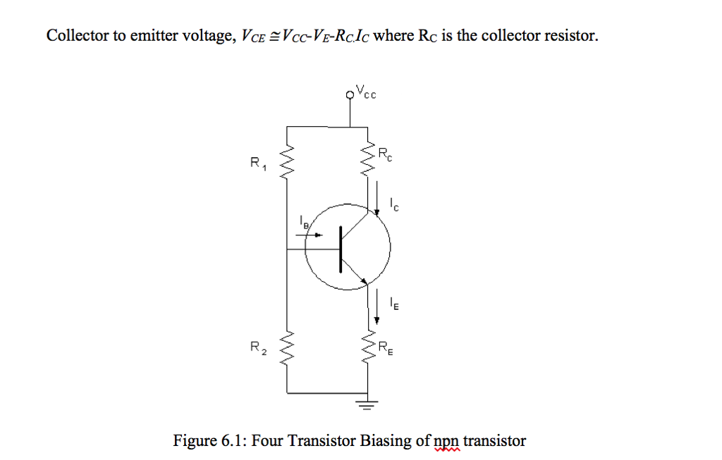 Solved b. Construct the four resistors bias circuits as